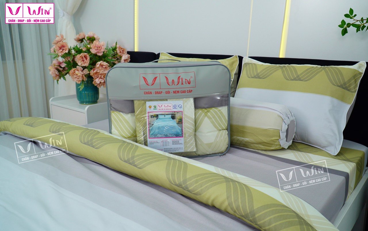 Bộ chăn ga Tencel cao cấp Thắng Lợi MS819